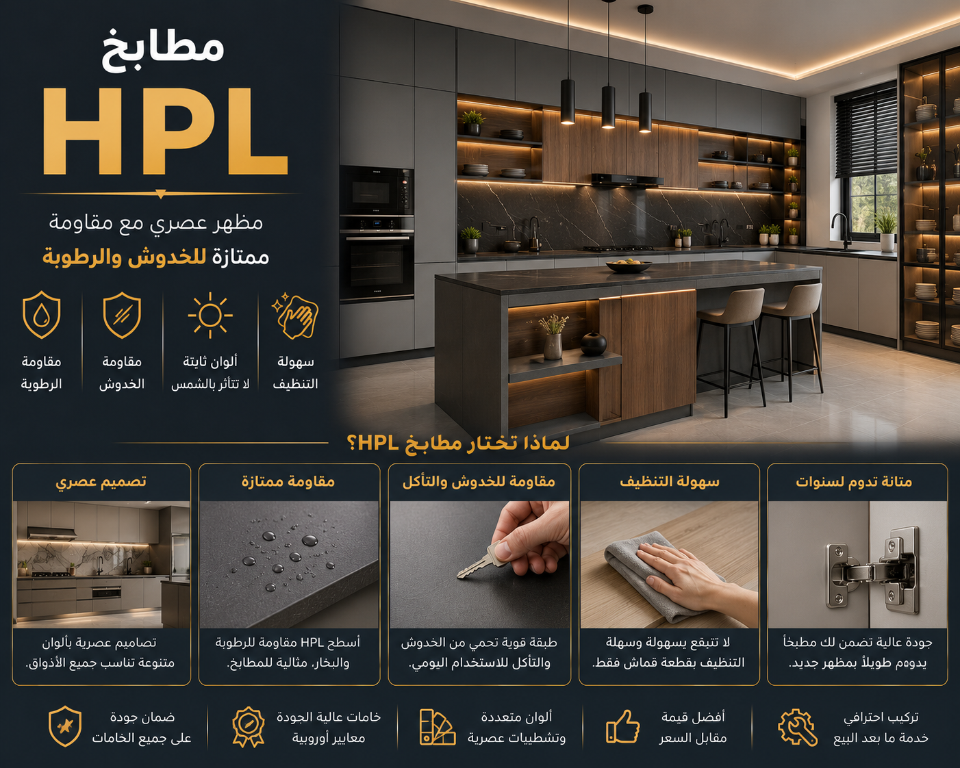 مطابخ HPL